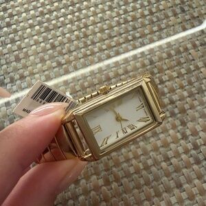 Altar'd State Gold Watch with White Face